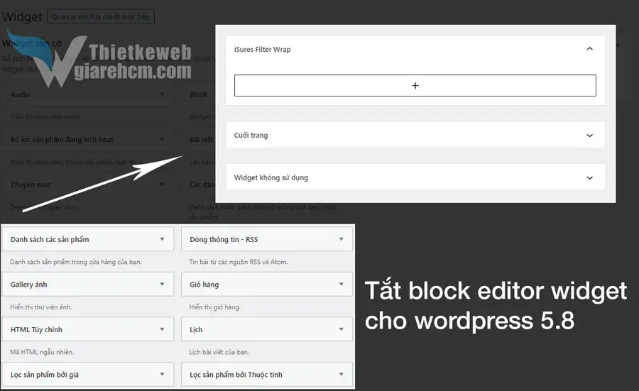 tat block editor widget wordpress 5 8